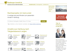 Tablet Screenshot of hamburger-anwalt.de